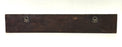 Antique Carved Hardwood & Forged Iron Wall Hook Assembly (Coat and Hat Rack)