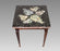 Vintage Black Pietra Dura Italian Marble Side or Drinks Table With Grapes on Custom Rosewood Base