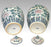 Vintage Chinese Porcelain Blue, White and Pink Ginger Jars, A Pair