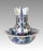 Vintage Chinese Blue & White Floral Porcelain Pitcher & Bowl Set