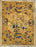 Antique Chinese Silk on Silk Hand Embroidered Gold Scenic Panel With Peacocks & Bats Early20th. Century