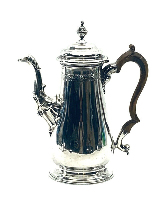 George II Sterling Silver Coffee Pot Fuller White London 1752-53