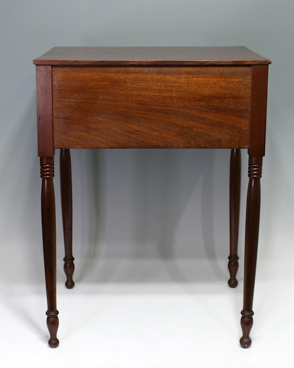 Antique American Federal Mahogany Occasional "Work" Table, Circa 1825