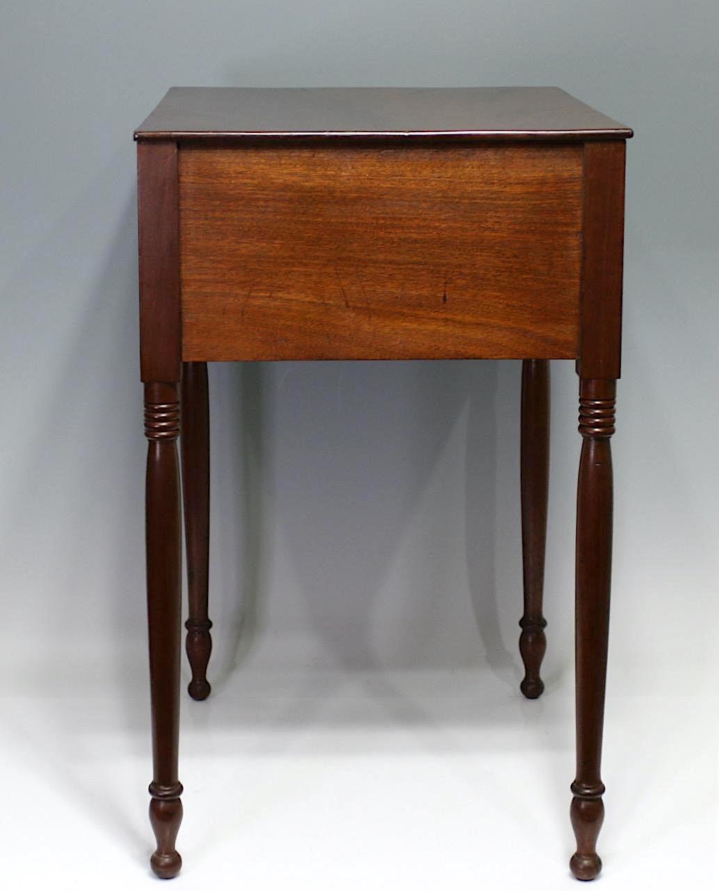 Antique American Federal Mahogany Occasional "Work" Table, Circa 1825