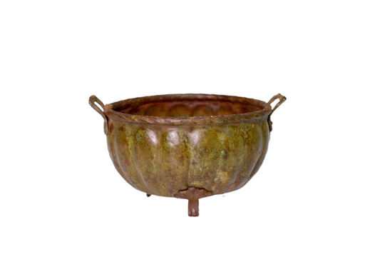 Old Hand Made Copper Planter or Cachepot