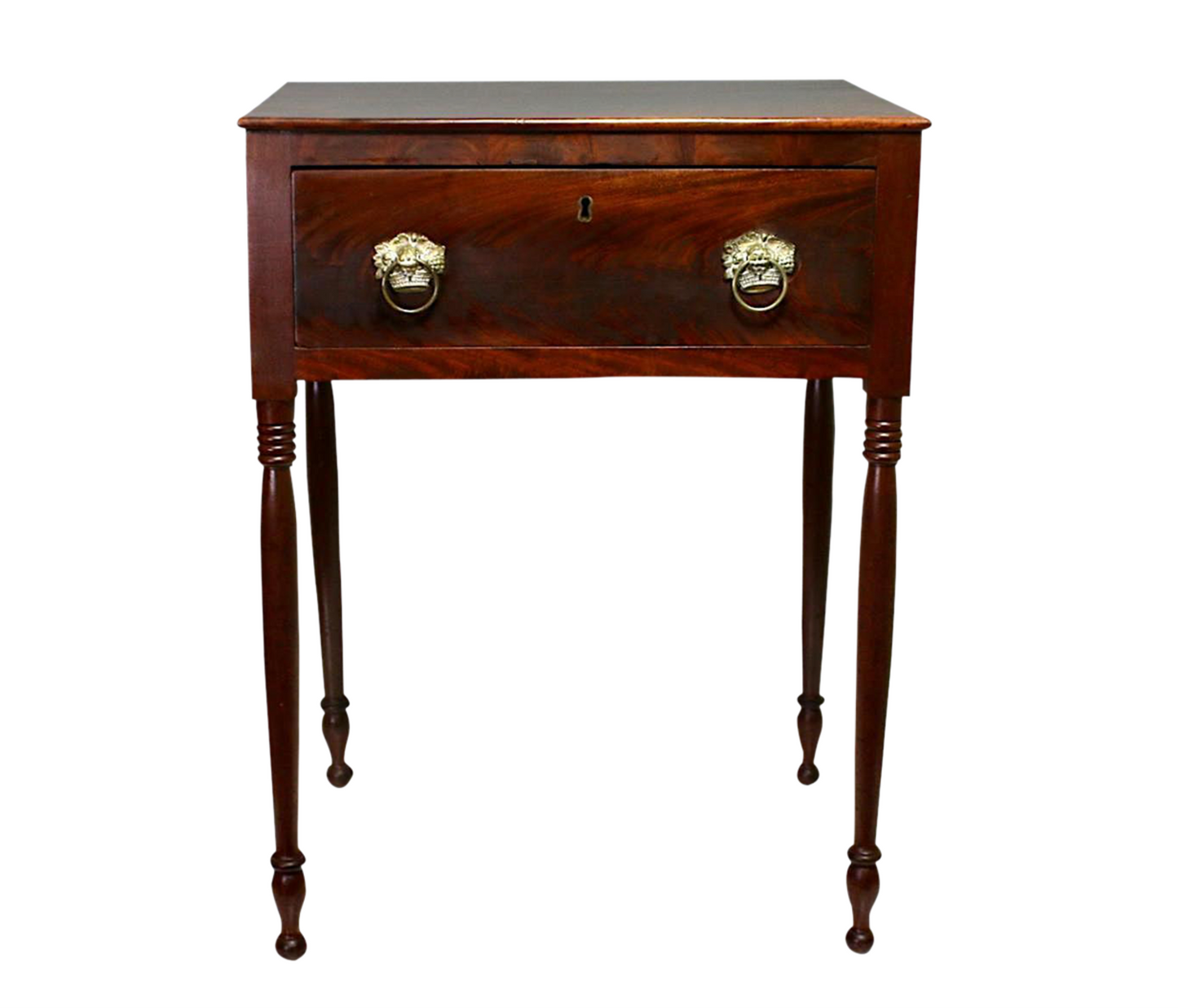 Antique American Federal Mahogany Occasional "Work" Table, Circa 1825