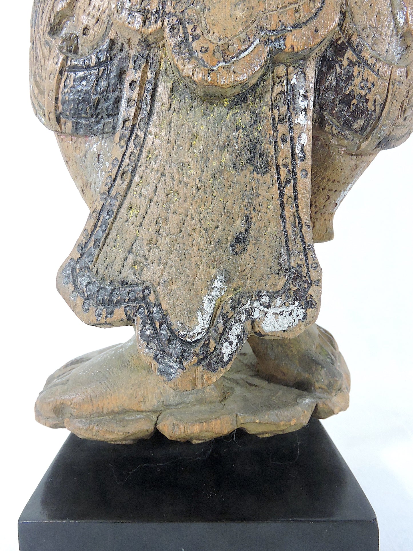 Late 19th Century Antique Wood 'Teppanom' Temple Angel Statue (Thailand)