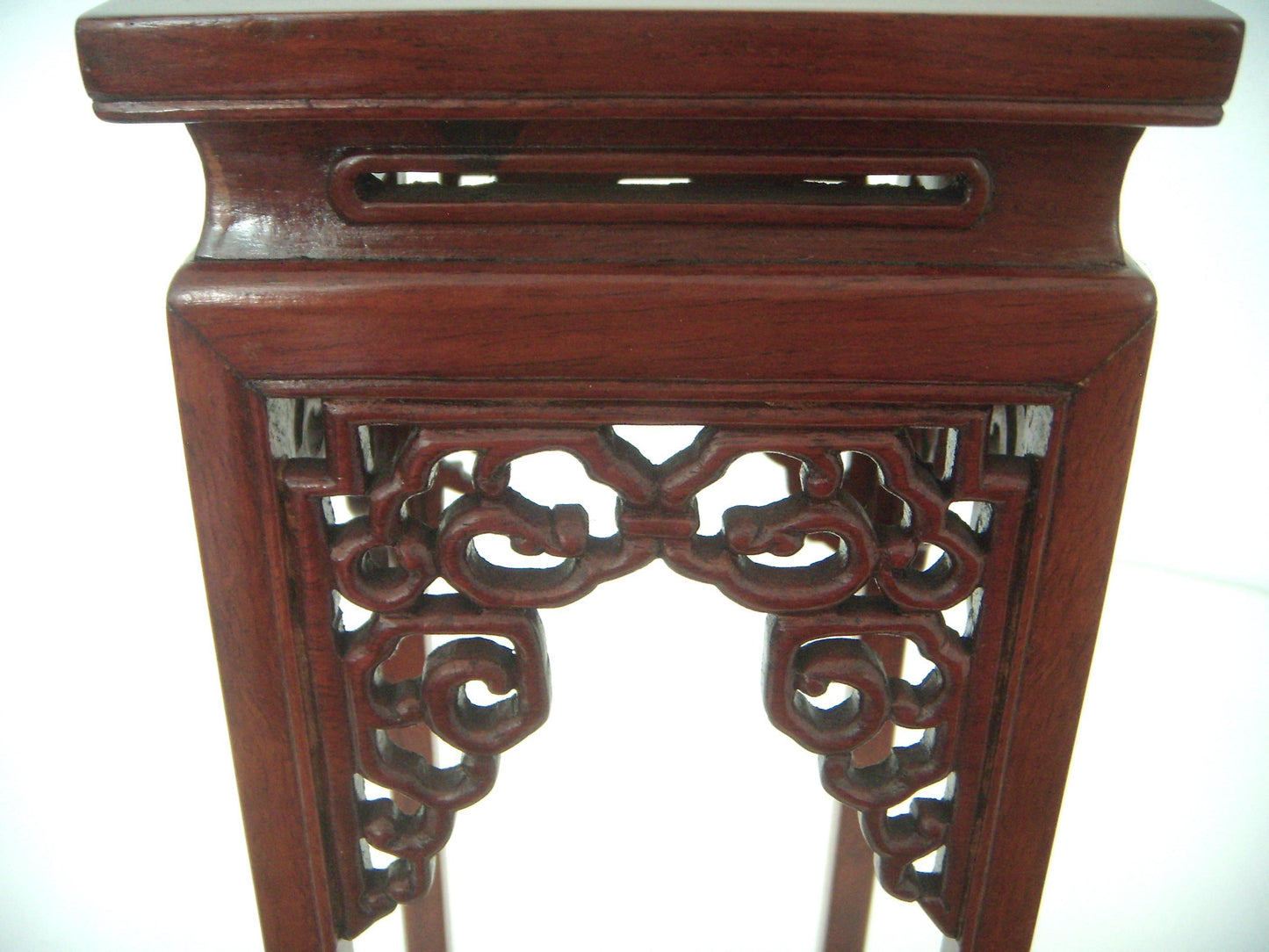 Fine Vintage 'Ming' Style Chinese Solid Rosewood Curio Display Pedestal / Stand